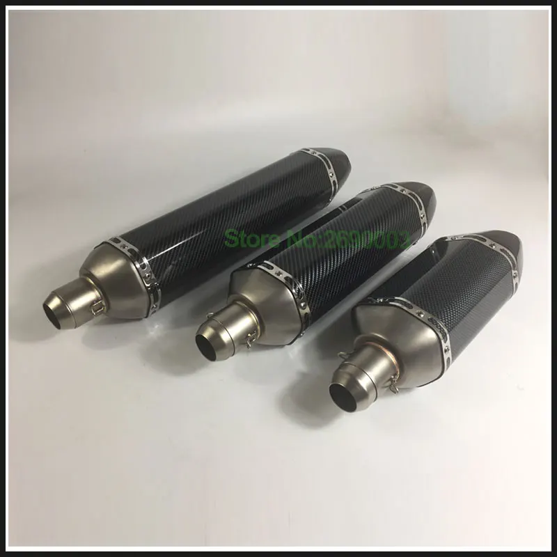 Глушитель для мотоцикла Akrapovic, длина 570 мм/470 мм/380 мм, глушитель для мотоцикла, подходит для Tmax 500 Tmax530 z1000