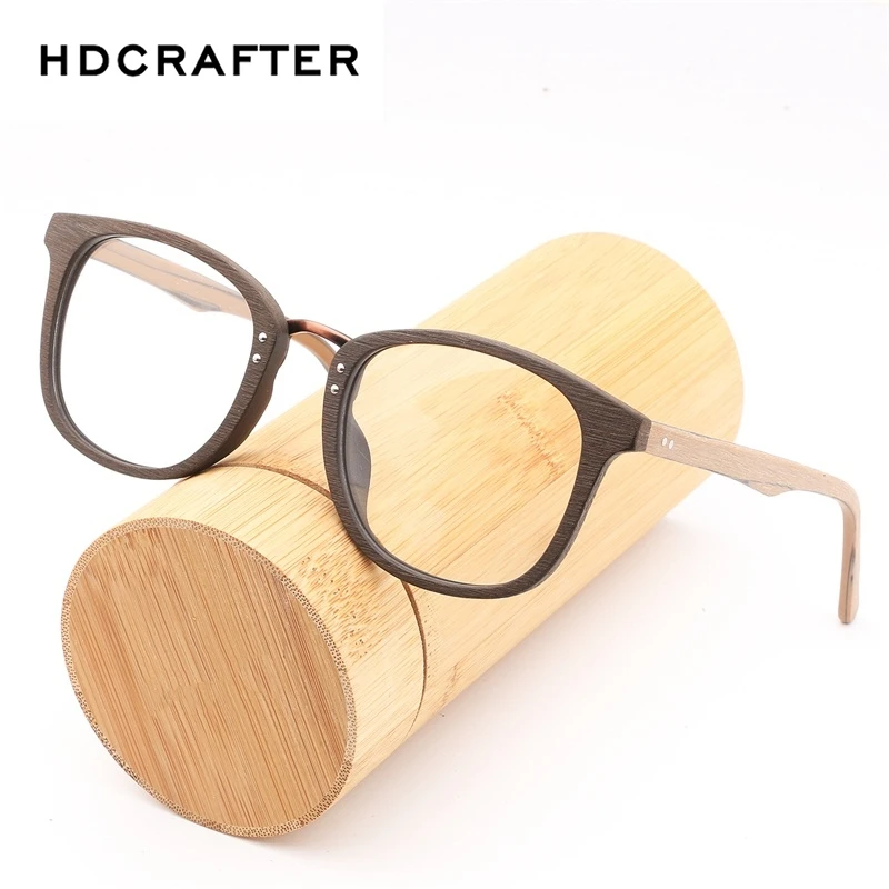 Оправа для очков HDCRAFTER винтажные деревянные очки с прозрачными линзами мужчин и