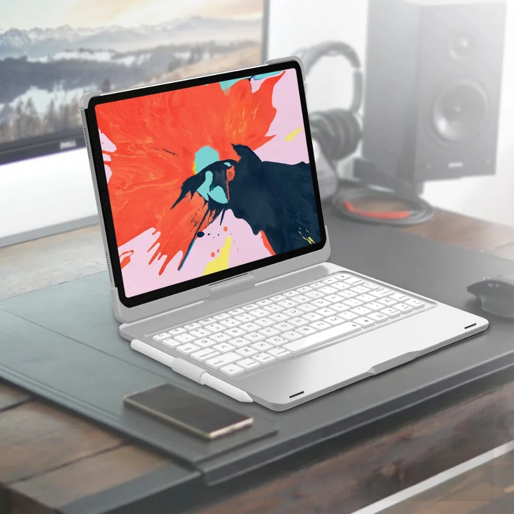 Для iPad Pro 11 2018 чехол для клавиатуры с поворотом на 360 градусов задняя крышка дюймов