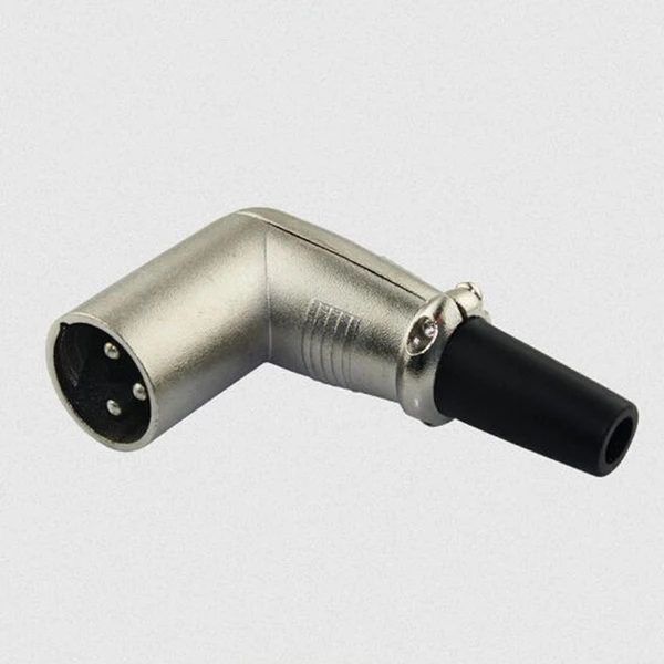 4 шт. XLR 3 контактный Штекерный разъем микрофонный кабель прямоугольный адаптер 90