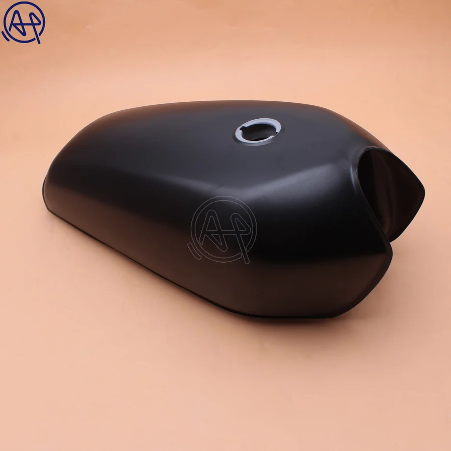 Мотоциклетный 9 л матовый черный Cafe Racer Бензобак Универсальный топливный бак +