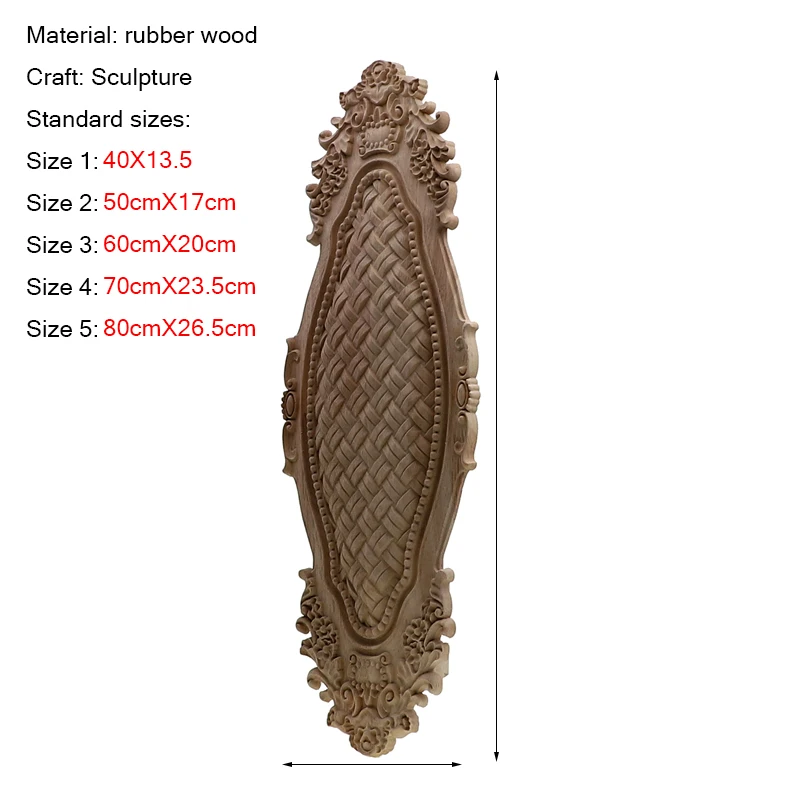 RUNBAZEF Door Heart Oak Wood Applique Carved Corner Vintage Home Decoration Maison Accessories Wall Furniture Decor Decal | Дом и сад