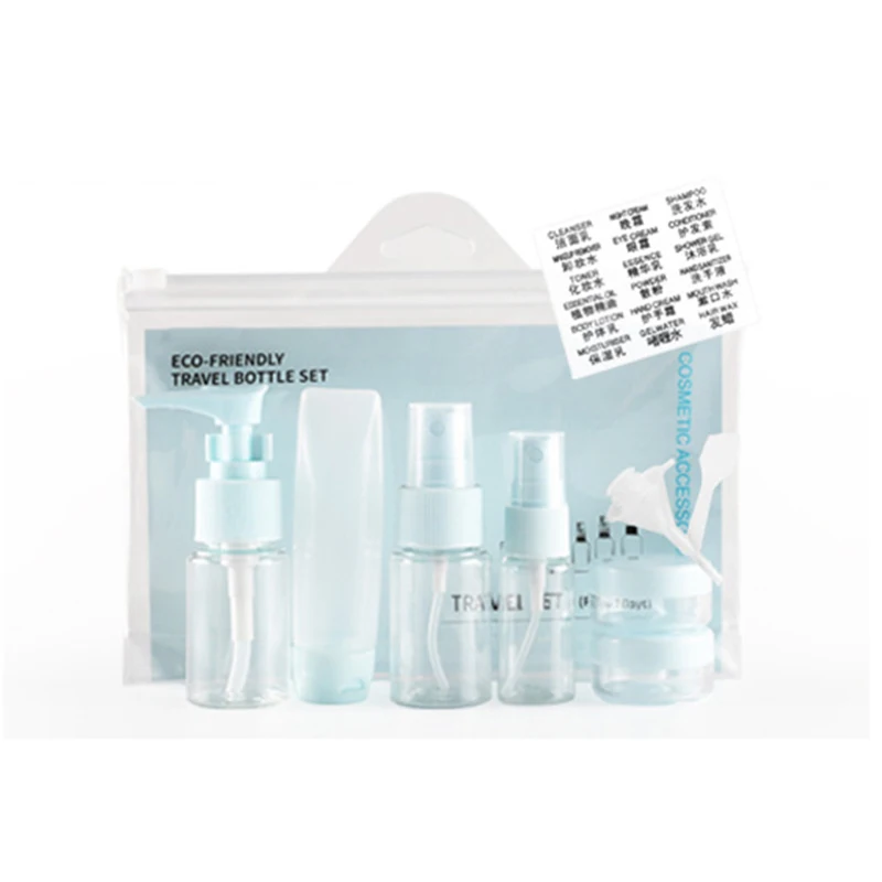 Портативная дорожная мини косметическая бутылка 9 шт./компл. пластиковая