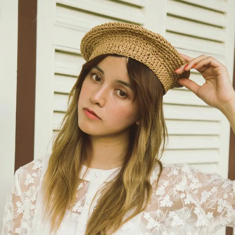 2019 летняя 100% соломенная шляпа от солнца из рафии женская повседневная элегантная