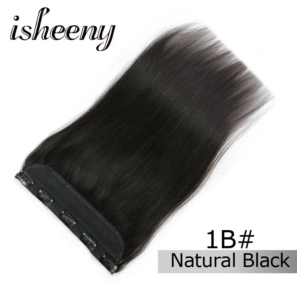 Isheeny 1" 18" 2" Клип в одном бразильские волосы на заколках зажимы Tic Tac 5 клипов remy волосы кусок Прямой зажим человеческих волос для наращивания