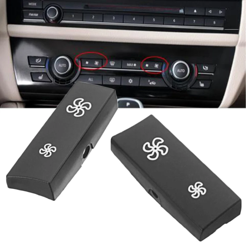 

Control Switch Plastic Left & Right 61319230049 61319328425 61319290742 FAN button cap cover 9233644 9229602 2pcs