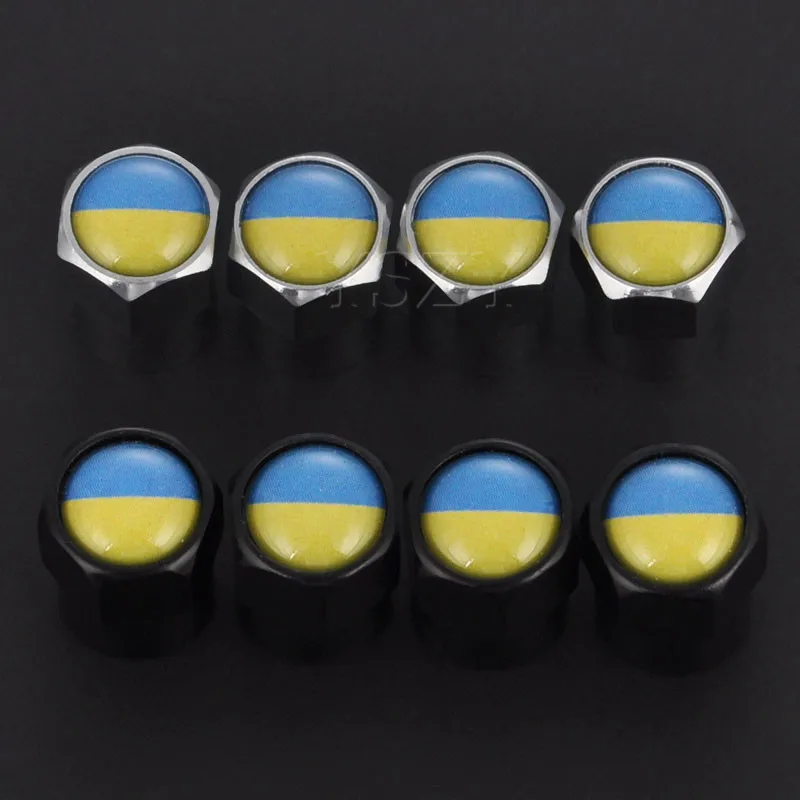 Крышки клапанов автомобильных шин с украинским флагом воздушные колпачки для