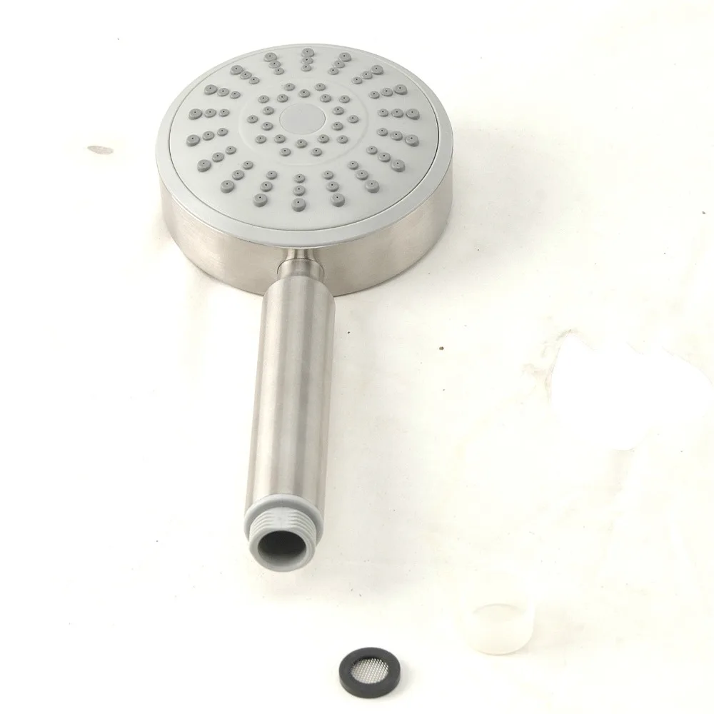 Круглый из нержавеющей стали Showerhead осадков Насадки для душа Тропический Душ кран аксессуар Ванная комната светильники