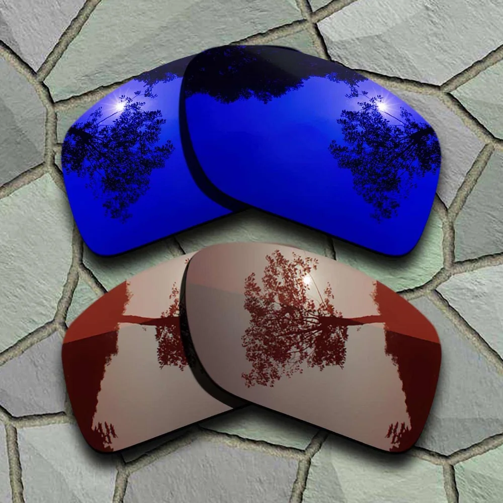 

Violet Blue&Bronze Brown Sunglasses Polarized Replacement Lenses for Oakley Big Taco