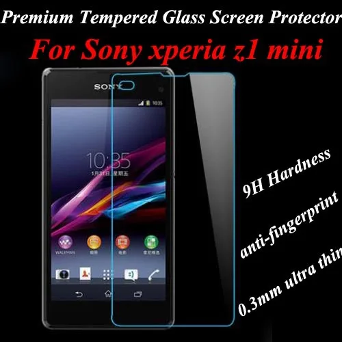 Для Sony Xperia z1 mini m51w Высокое качество 0 3 мм тонкий Премиум протектор экрана из