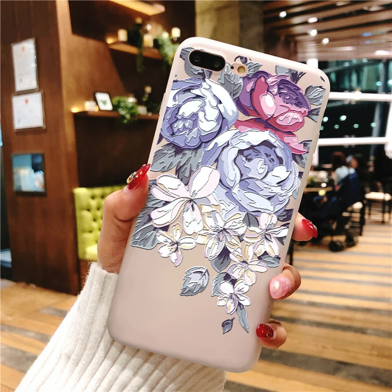 zibao 3D рельефный чехол с изображением цветов для Samsung Galaxy A70 A7 A9 A10 A20e A30 A40 A50 A60 A6 A8 J4 J6 S6 S7 S8 S9 S10 плюс S10e Note 9 8 Coque - Цвет: zibao