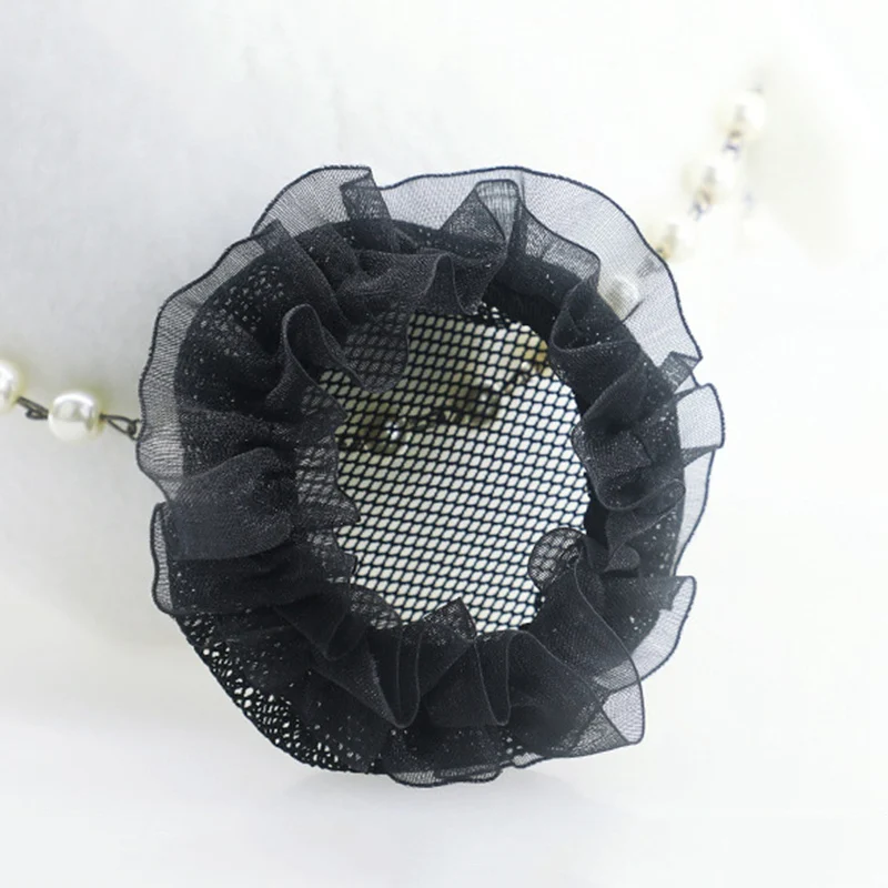 Головной убор для девочек балет танцы Фигурное катание Снуды Hairnet Bun Cover Crotchet Hair Net Ballerina головные уборы аксессуары