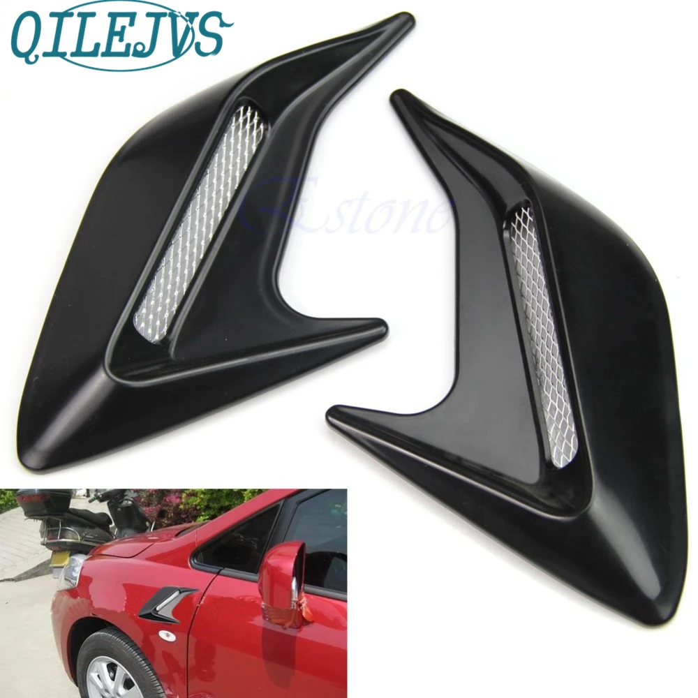 

Car Auto Racing Air Flow Fender Mesh Black Side Vent Sticker