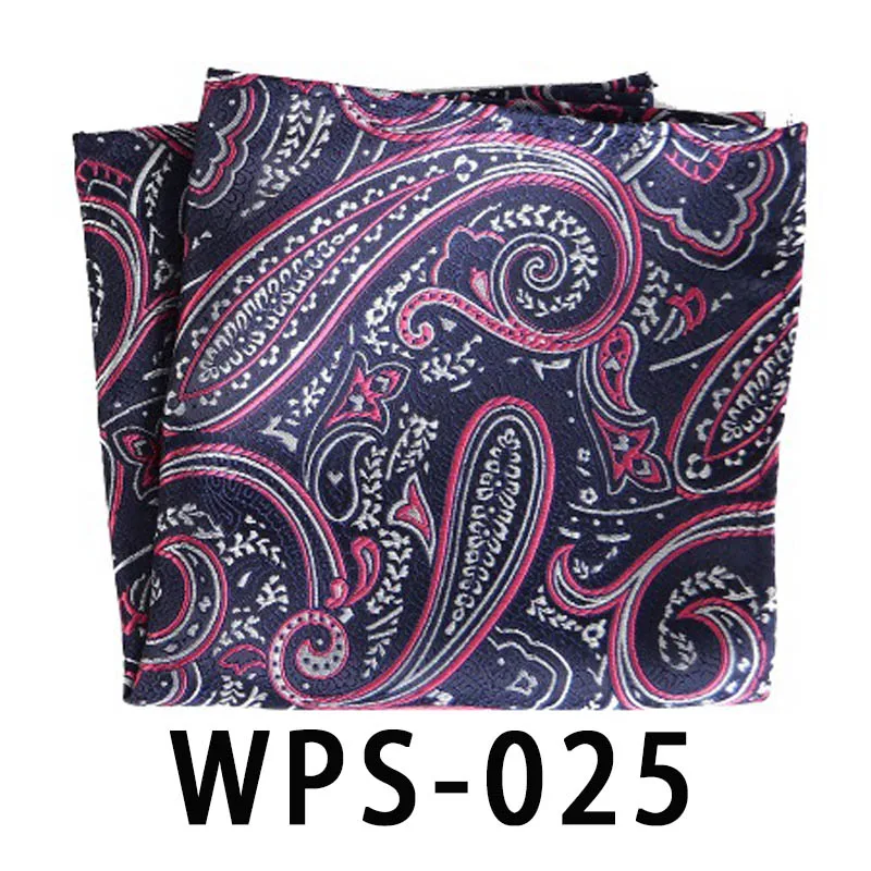 WPS-25 Новые дизайнерские популярные 25X25 см большой платок человек, узор «огурцы» цветочный узор в горошек нагрудный платок Для мужчин Повседневное Платки для Для мужчин костюм - Цвет: WPS-25
