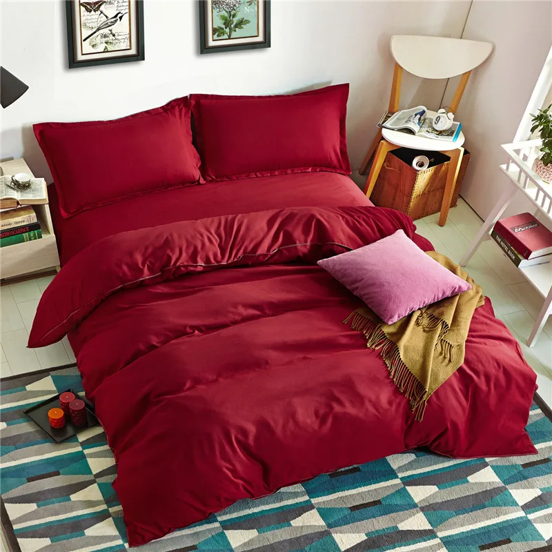 Новая мода домашний текстиль чистое красное вино пододеяльник активный процесс