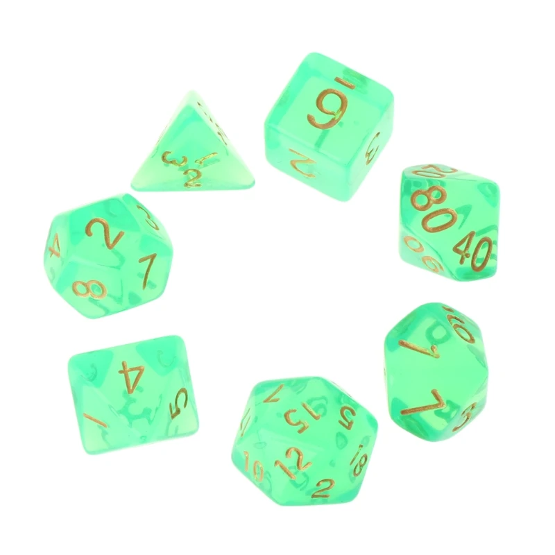 Прохладный 7 шт многогранные Multi кубика D4-D20 подземелья и дракон D &amp ролевые поли