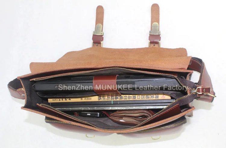 Оптовая продажа высококачественный портфель из натуральной кожи мужской