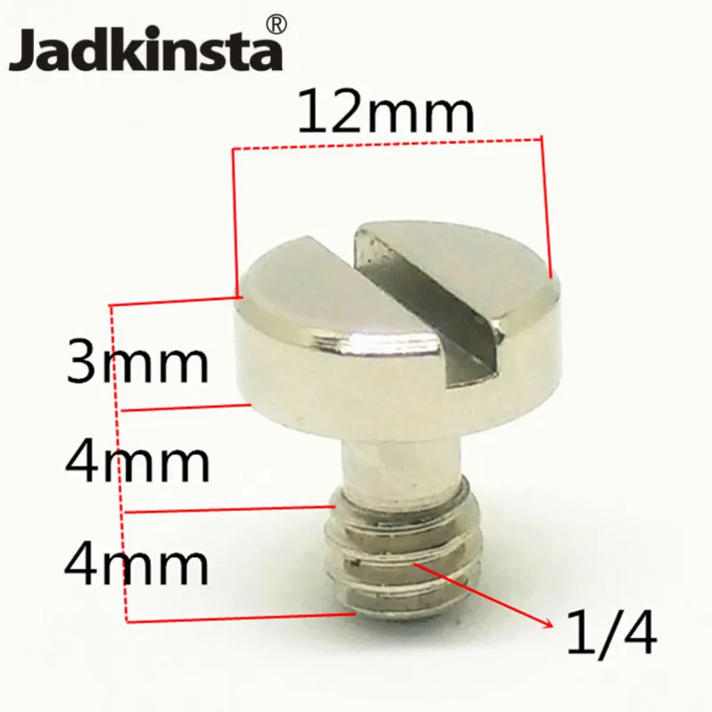 Jadkinsta 12 мм 1/4 или 3/8 Соединительный винт для камеры штатив монопод БЫСТРОРАЗЪЕМНАЯ