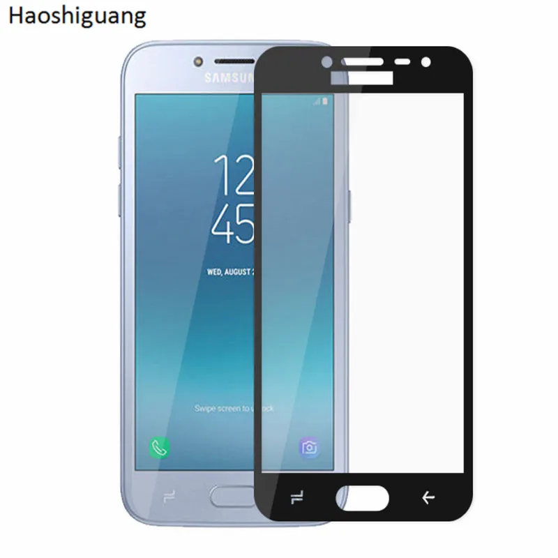 Для закаленного стекла Samsung Galaxy J2 Pro 2018 стекло полное покрытие Защитная пленка для