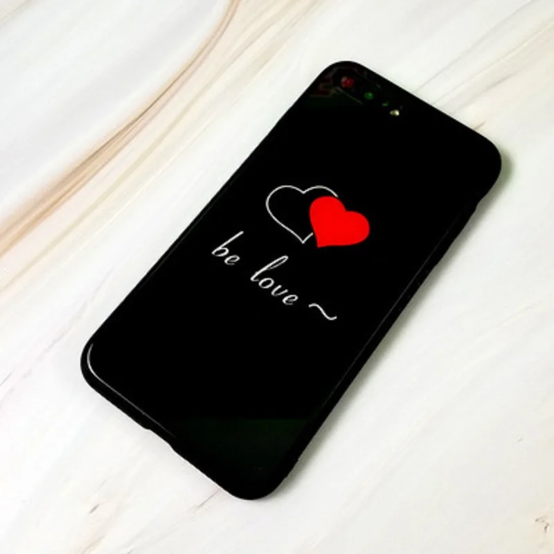 Чехол для iPhone x 7 8 6 Plus 6s 5s летний арбуз лимонное сердце пара чехлов жесткое стекло