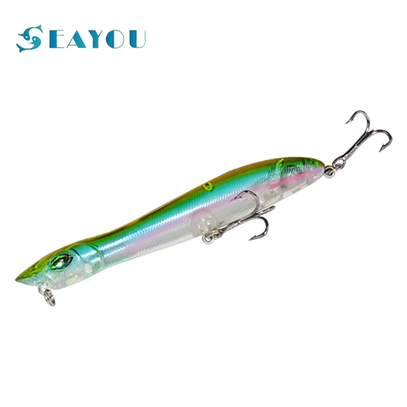 Морская рыболовная приманка SEAYOU воблер с головой змеи|fishing tackle|popper baitwobbler lure |