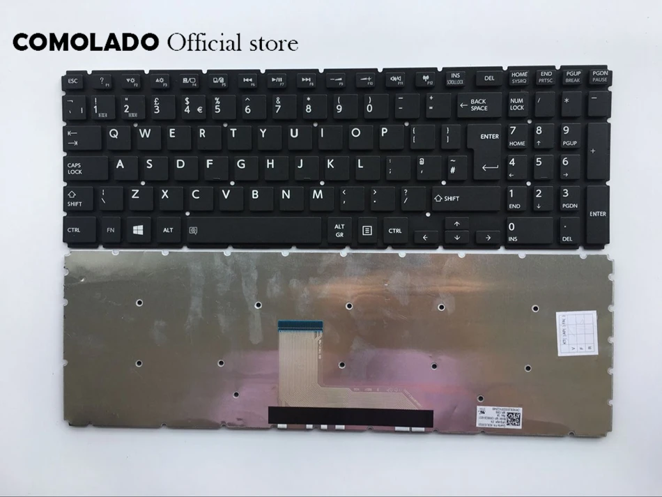 Британская клавиатура для TOSHIBA Satellite L50-B S50-B L50D-B L50T-B S55-B S55T-B белая и черная