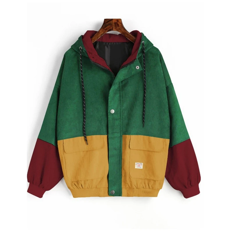 Винтажная куртка в стиле Харадзюку для женщин и девочек повседневные куртки с