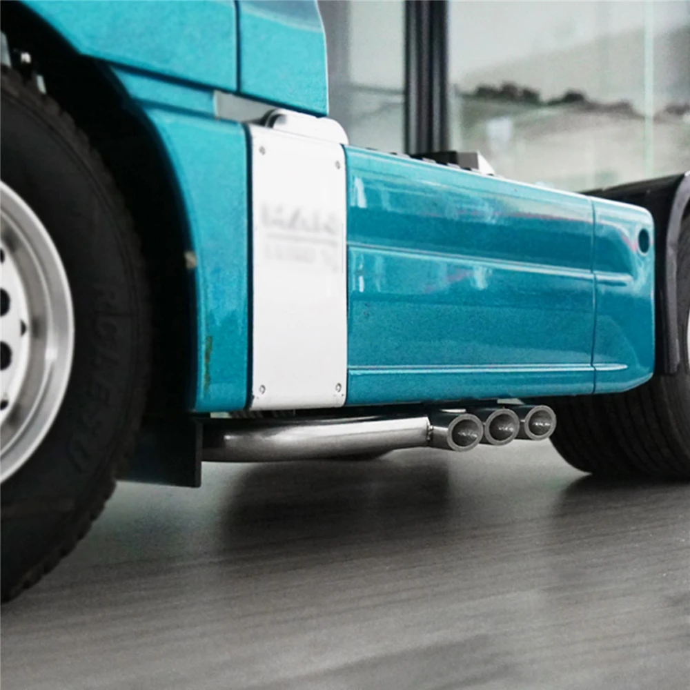1 шт. металлический грузовик тройник выхлопной трубы для TAMITA 1/14 Scania 1850 грузовик модель автомобиля запчасти DIY RC автомобильные аксессуары