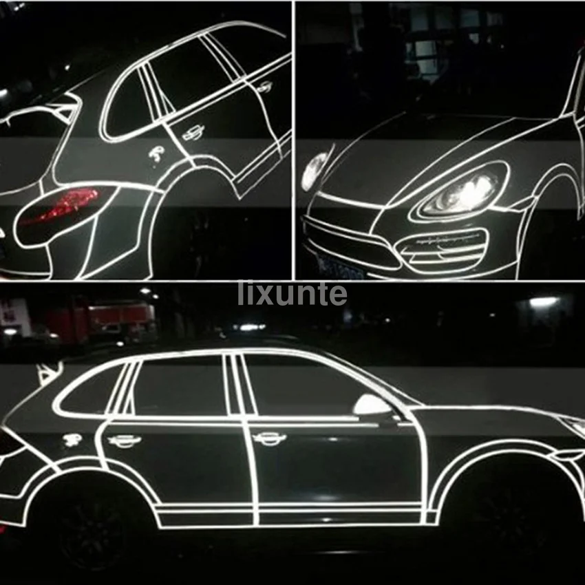Автомобильная наклейка 2 см * 5 м отражающая лента для стайлинга пленка украшения