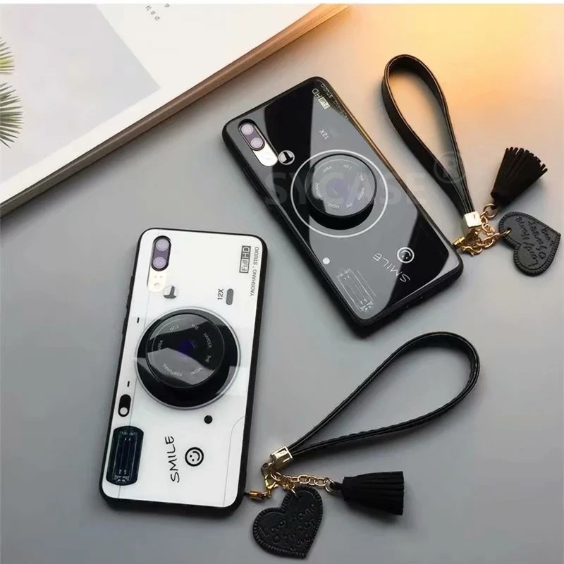SYCASE стильная ретро камера стеклянная оболочка для huawei mate 20 Lite mate 20 Pro mate 10Pro чехол все включено противоударный чехол для женщин