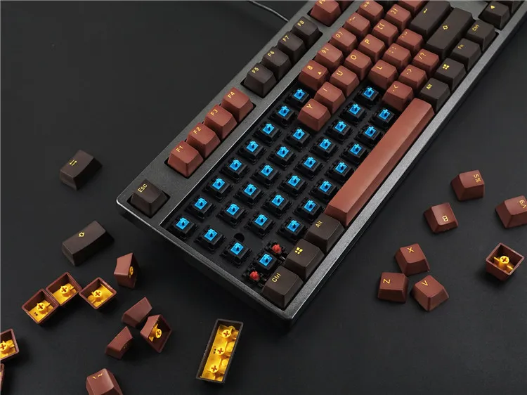 108 шт./упак. Akko X уточка PBT два Цвет клавишный колпачок механическая клавиатура