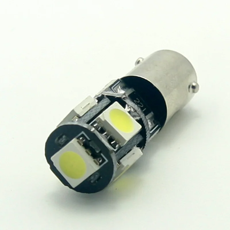 LED 2 шт./лот CANBUS BA9S 5x5050 Chip T8 лампа Вт белый 50 лм яркий автомобиль ошибка Бесплатная