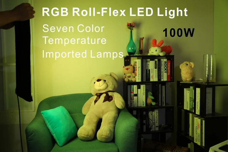 Falcon Eyes светодиодный фототехнический прибор 100 Вт RGB с режимом эффектных сцен водонепроницаемый портативный Видеостудия Fotografia освещение