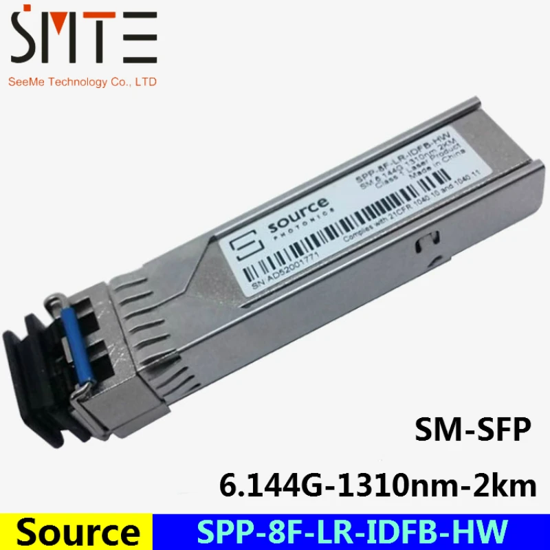 

Source SPP-8F-LR-IDFB-HW 6.144G-1310nm-2km-SM-SFP fiber optical transceiver