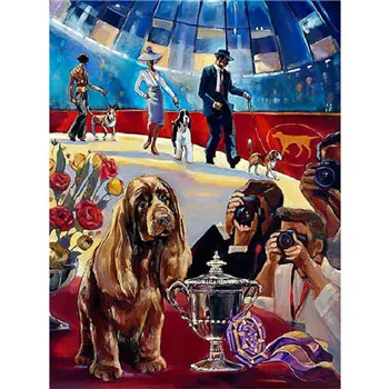 

YIKEE 5d diy diamond painting dog 5d diamond embroidery animal Home Decor y759