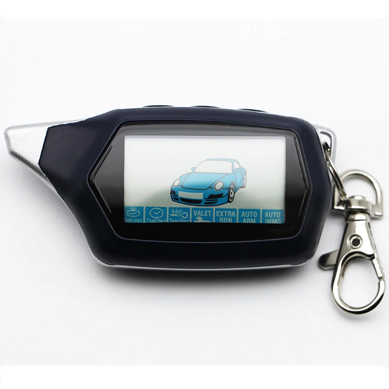 Russian version Starline C9 Key Fob keychain for 2-way starline lcd Remote Control two way car alarm system | Автомобили и