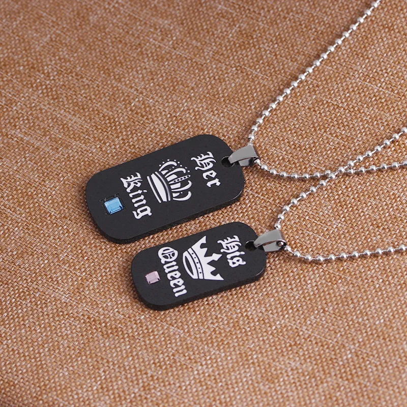 Ожерелье с подвеской ее король его королева | Украшения и аксессуары