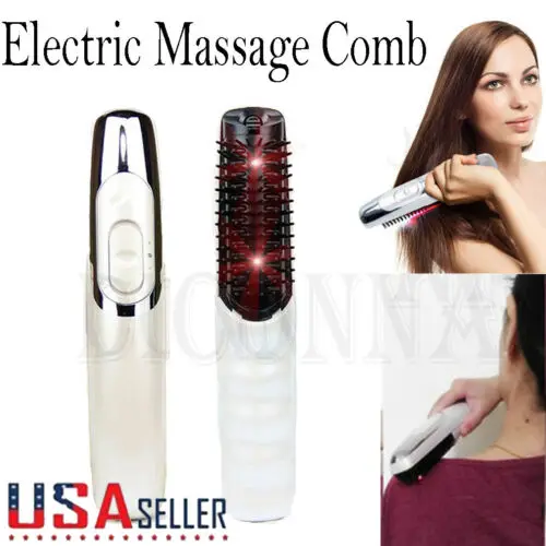 Портативная электрическая Лазерная Щетка для волос на вынос Массажная щетка с