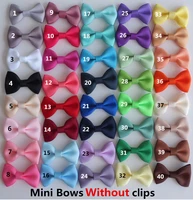 mini bows without clips diy for headwear hair bow supply 1 5 inch grosgrain bow decoration garment accessories 40 pcslot