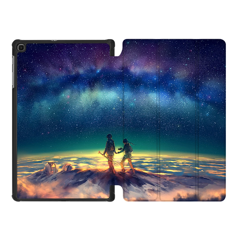 SS03 Чехол MTT для samsung Galaxy Tab A, 10,1 дюймов, SM-T510, T515,, выпуск, тонкий, из искусственной кожи, флип-чехол с подставкой, мультяшный чехол для планшета, coque - Цвет: SS03
