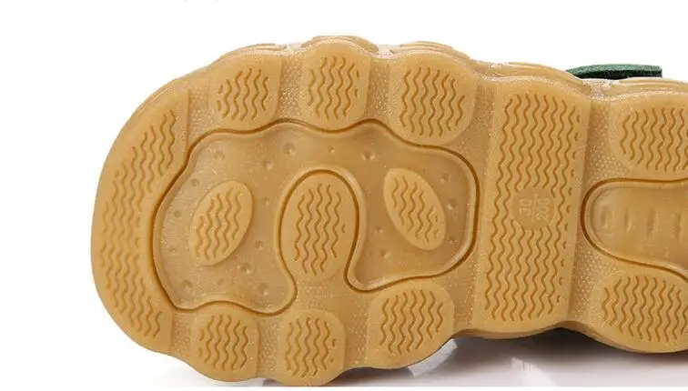 2017 летние сандалии для мальчиков Baotou кожаные детские из воловьей кожи больших