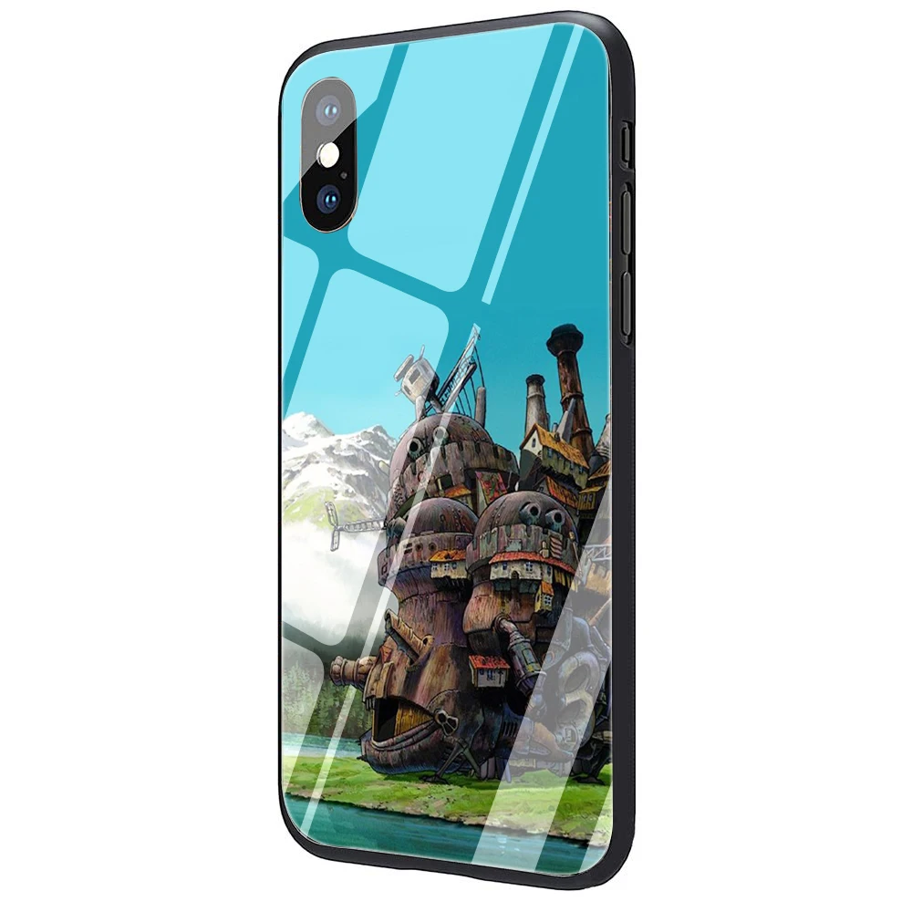 G6 Howl's Howls движущийся замок из закаленного стекла чехол для телефона iPhone 5 5S 6 6S 7 8 Plus X XR XS 11 pro Max - Цвет: G6