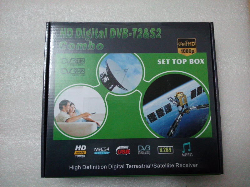 Продукт DVB-T2+ S2 комбо HD FTA приемник, совместимый с DVB-T/T2 и DVB-S/S2 2 в 1 ТВ тюнер