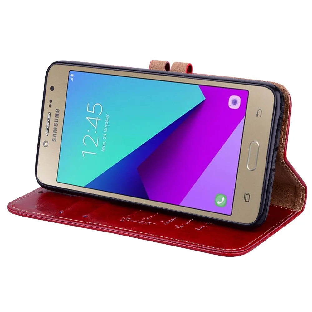 Для Samsung Galaxy J7 2017 j730 Роскошный чехол-книжка из искусственной кожи для J2 Prime |