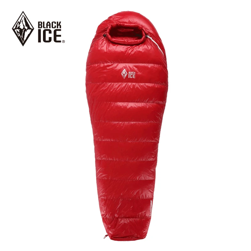 Черный лед Открытый Кемпинг 10 DC гусиный пух спальный мешок 90% FP700 Сверхлегкий