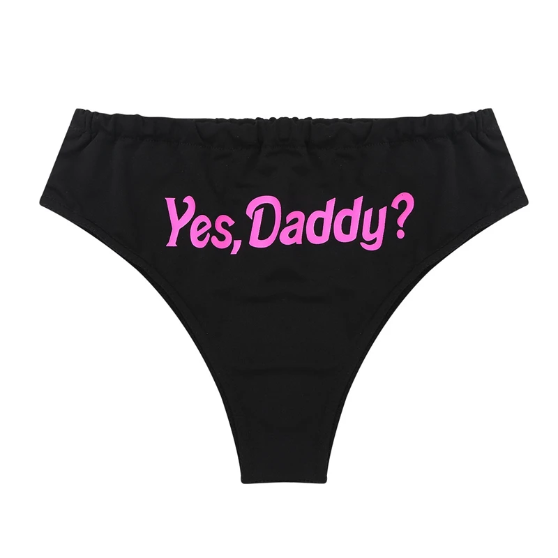Yes Daddy женские трусики Смешные стринги Нижнее белье Трусики T нижнее дамские