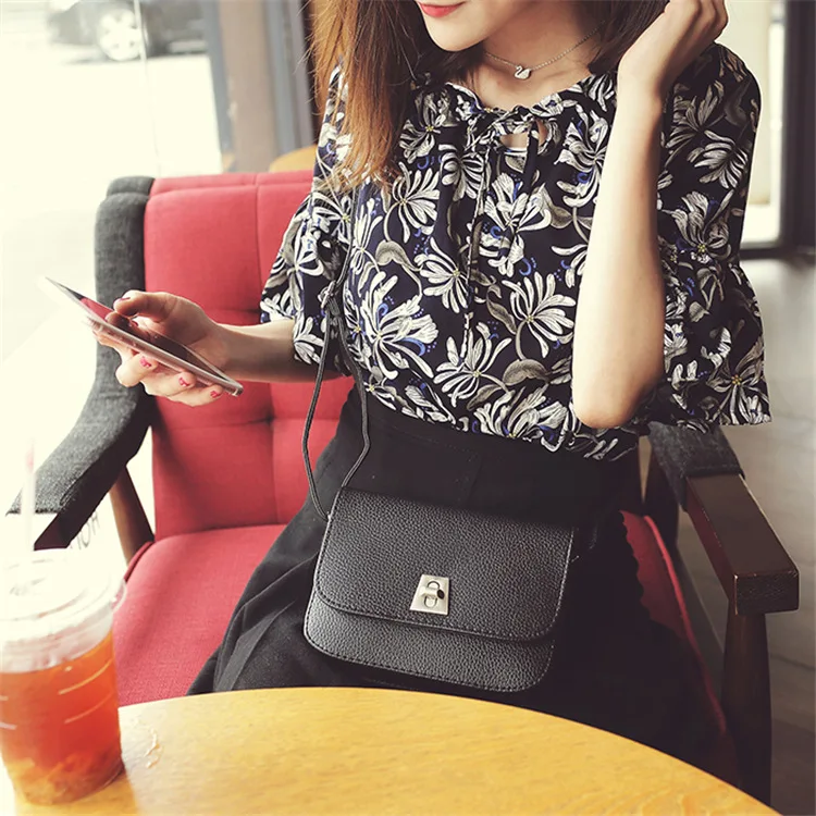 Женская сумка через плечо из искусственной кожи Повседневная в духе колледжа