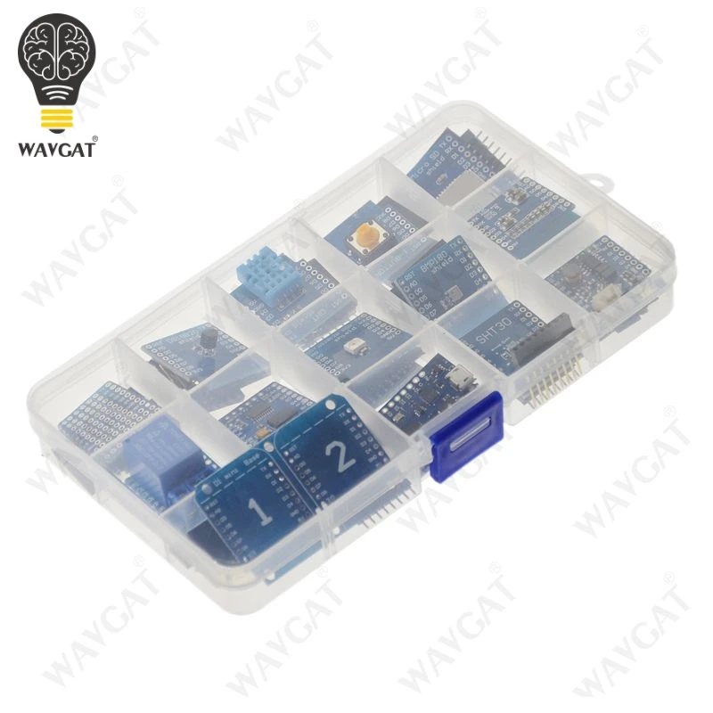 15 шт. набор макетной платы WAVGAT D1 mini Pro WiFi NodeMcu Lua на основе ESP8266 V1.1.0 | Электронные