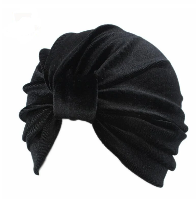 Новое поступление женские шапки бархатные тюрбаны Купольные головные уборы