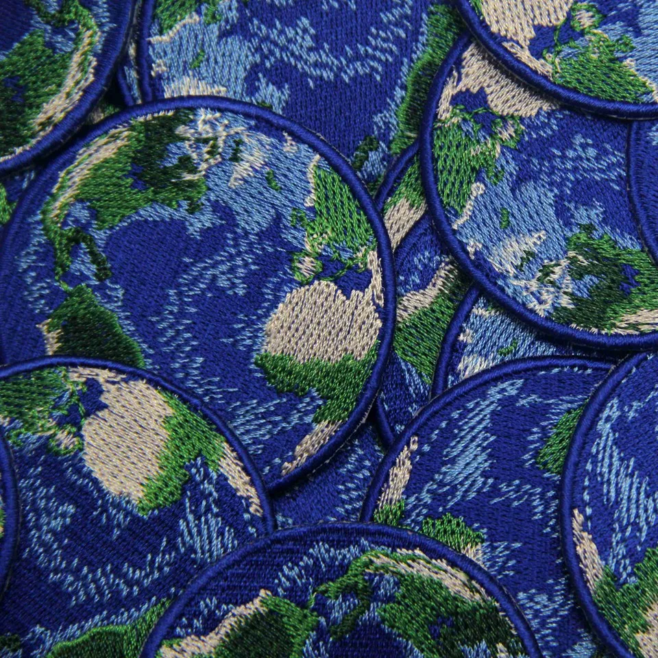 Аппликация Embird нашивки для джинсов Blue Earth DIY 3D как на картинке|applique patch|patches for jeansiron